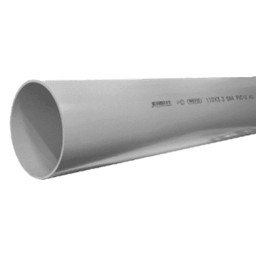 Wavin PVC rioolbuis SN4 75x3mm - grijs - lengte van 1 meter (100033)