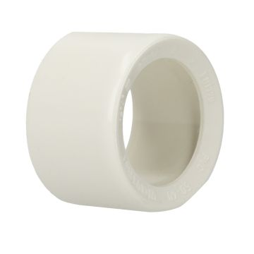 Wavin Wadal excentrisch inzetverloopstuk uitwendig-inwendig lijm 50x40mm - wit (3204205040)