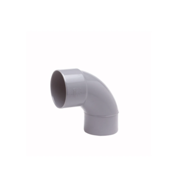 Wavin Wadal PVC bocht 90° mof-spie lijm 75mm - grijs (3101107009)