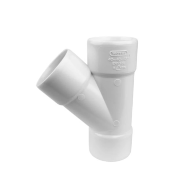 Wavin Wadal PVC T-stuk 45° mof-mof-mof lijm 32mm - wit (3202203004)