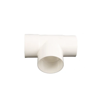 Wavin PVC T-stuk 88° HWA mof-mof-verjongd spie lijm 80mm - wit (4042308009)