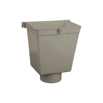 Wavin PVC vergaarbak model 2 trapezium voor 100mm buis HWA - grijs (4017310000)