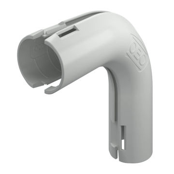 OBO Quick-Pipe bocht 90° 20mm - lichtgrijs per 5 stuks (3000 BMS M20 LGR)