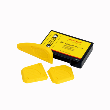 Innotec afmesspatels kitafstijkspatels hoekig voor afwerken kitvoegen - set van 3 stuks (90.4003)