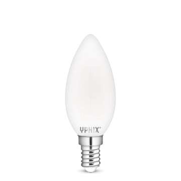 Yphix LED lamp filament helder kaars E14 2.5W 250lm warm wit 2700K dimbaar (50510614)