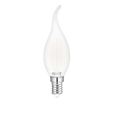 Yphix LED lamp filament helder kaars E14 4.5W 470lm warm wit 2700K dimbaar (50510609)