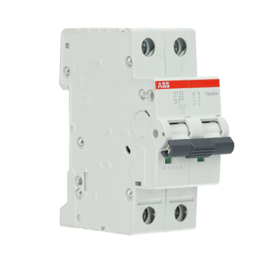 ABB Vynckier automaat 2-polig 20A C-curve (2CDS232089R0204)