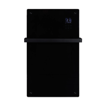 Eurom alutherm sani verre elektrische kachel voor badkamer 1200W met wifi en app - zwart (361261)