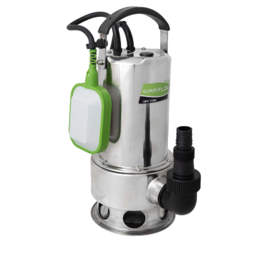 Eurom Flow SPV1100i dompelpomp RVS voor schoon en vuilwater 1100W 1.1 bar 15500 l/h (260946)