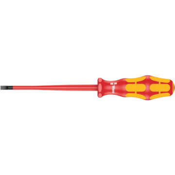 Wera schroevendraaier geïsoleerde schroevendraaier Kraftform SL 1.0x5.5 223/125mm Sleuf VDE (05006442001)