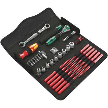 Wera gereedschapset in vouwetui kraftform kompakt W1 imperial service - 35‑delig (05135871001)