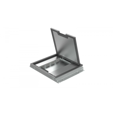 HPL vloerstopcontact instort 32mm incl 4x GST18/3 chassisdeel, 8x data uitsparing en kunststof T3 deksel (715,2111)