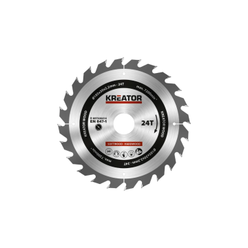 Kreator cirkelzaagblad Ø 185x30x2,2mm 24T Wood (KRT020414)