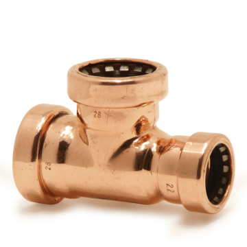 VSH t-koppeling messing insteekfitting 15mm x 15mm x 12mm (4758240)