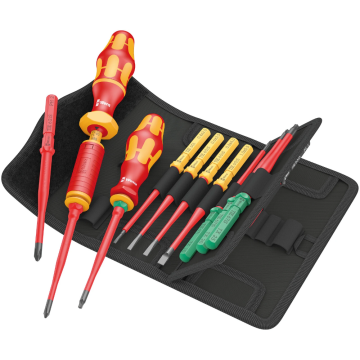 Wera schroevendraaierset met verwisselbare klingen Kraftform Kompakt VDE extra slim Torque instelbaar 1.2-3.0 Nm 16-delig (05006609001)