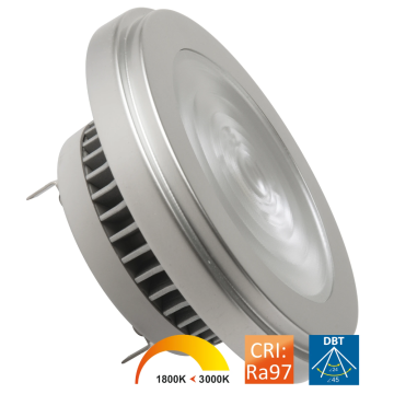 MEGAMAN G53 12W 880-970lm neutraal wit 1800K-3000K 24gr dimbaar AR111 (MM10018)