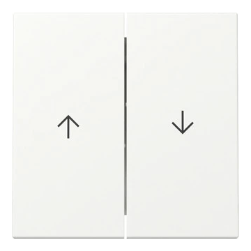 Gira bedieningswip pijlsymbool - Systeem 55 zuiver wit mat (329427)
