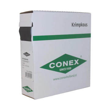 Conex krimpkous 6.5/3.0mm (2:1) - zwart rol 10 meter (CK52006B)