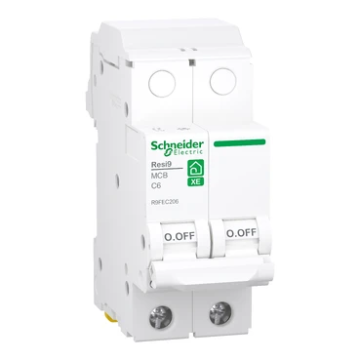 Schneider Electric automaat inklikbaar 2-polig 6A C-curve (R9FEC206)