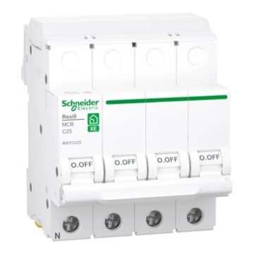 Schneider Electric automaat inklikbaar 4-polig 25A C-curve (R9FEC425)
