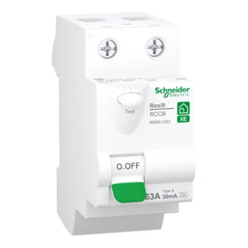 Schneider Electric differentieelschakelaar inklikbaar 2-polig 63A 30mA - type A (R9RA1263)