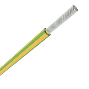 VOBst draad (H07Z1-K) 4mm2 B2ca groen/geel vertind - per meter