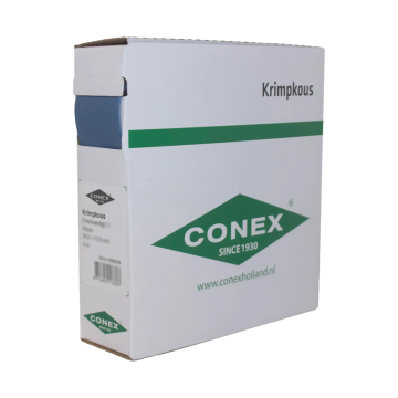 Conex krimpkous 6.5/3.0mm (2:1) - blauw rol 10 meter (CK54006B)