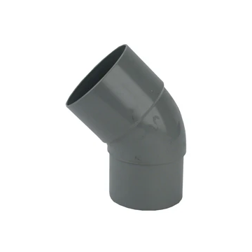 Wavin PVC bocht 45° HWA mof-verjongd spie lijm 60mm - grijs (4011306004)