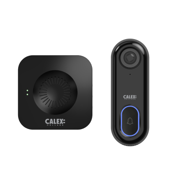 Calex Smart deurbel met camera inclusief chime Full HD - zwart (429270.1)