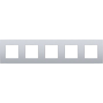 Niko afdekplaat 5-voudig 71mm centerafstand - Intense Sterling (132-76005)