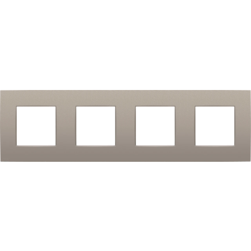 Niko afdekplaat 4-voudig 71mm centerafstand - Intense Bronze  (134-76400)