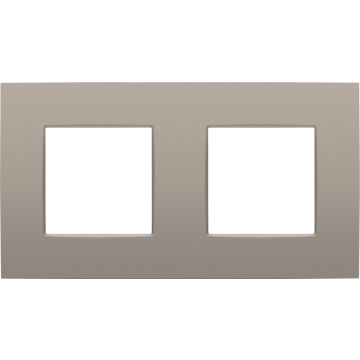 Niko afdekplaat 2-voudig 71mm centerafstand - Intense Bronze  (134-76800)