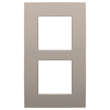 Niko afdekplaat 2-voudig 60mm centerafstand - Intense bronze (134-76200)