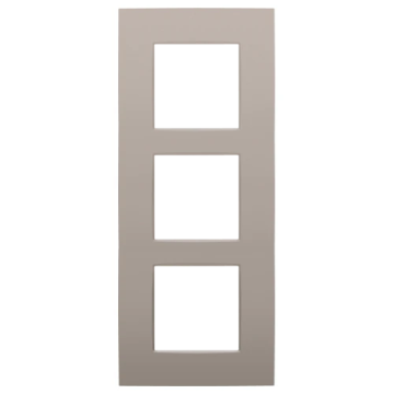 Niko afdekplaat 3 verticaal - 60mm centerafstand - Intense bronze (134-76300)