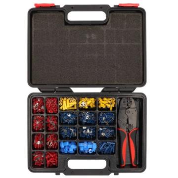 AMW connect assortimentsdoos geïsoleerde kabelschoenen met krimptang 1001-delig (96001001)