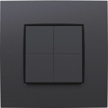 Niko Friends of Hue schakelaar - antraciet (133-91004)