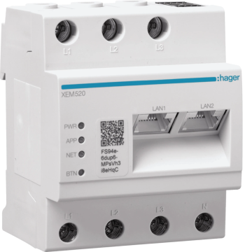 Hager Witty lokale laadmanager 40 laders / OCPP (voor Witty Pro en Park 2) (XEM520)