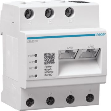 Hager Witty lokale laadmanager 40 laders / OCPP (voor Witty Pro en Park 2) (XEM520)