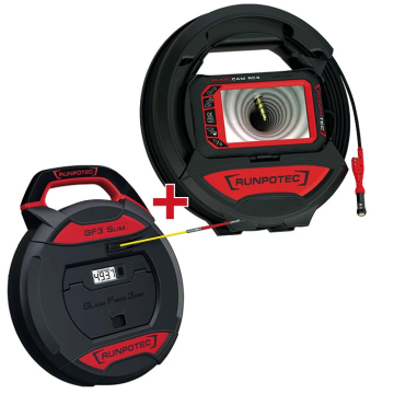 Runpotec actieset RUNPO inspectiecamera RC3 15m + GF3 met lengtemeter 30m (11150)
