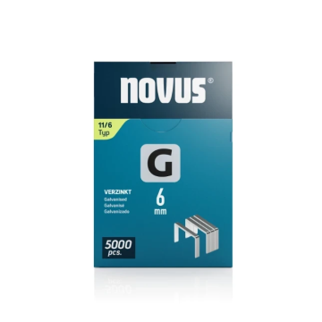 Novus niet met platte draad G 11x6mm 5000 stuks (042-0765)