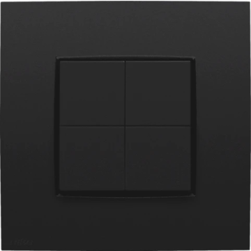 Niko Friends of Hue schakelaar - zwart mat (136-91004)