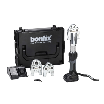 Bonfix hydraulische accuperstang compleet met bekken TH 16+20+26 accu lader en L-Boxx koffer (701070)