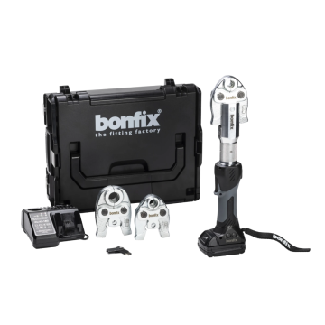 Bonfix hydraulische accuperstang compleet met bekken M 12+15+22 accu lader en L-Boxx koffer (701075)