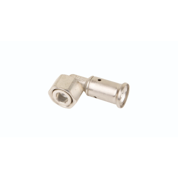 Henco kniekoppeling 90° pers x vlakdichtende wartel 16mm x 1/2” (34P-1604)