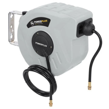 PowerPlus luchtslanghaspel voor compressor max 12 bar 10 meter (POWAIR0215)
