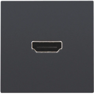 Niko centraalplaat HDMI-naar-HDMI aansluiting anthracite coated (122-69417)