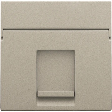 Niko centraalplaat data 1x RJ45 champagne coated (157-65100)