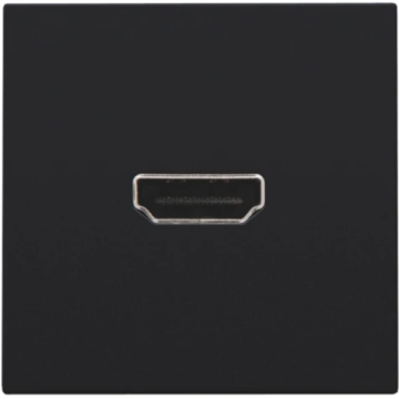 Niko centraalplaat HDMI-naar-HDMI aansluiting black coated (161-69417)