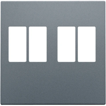 Niko centraalplaat luidsprekeraansluiting 2-voudig blue grey coated (220-69701)