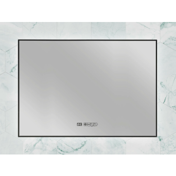 Eurom badkamerspiegel met infraroodverwarming en LED 100x70cm Sani 600W Mirror LED WiFi - black (350746)